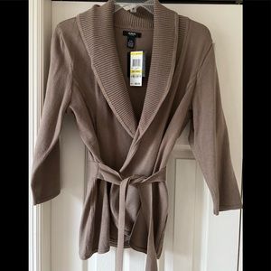NWT Alfani Taupe Sweater